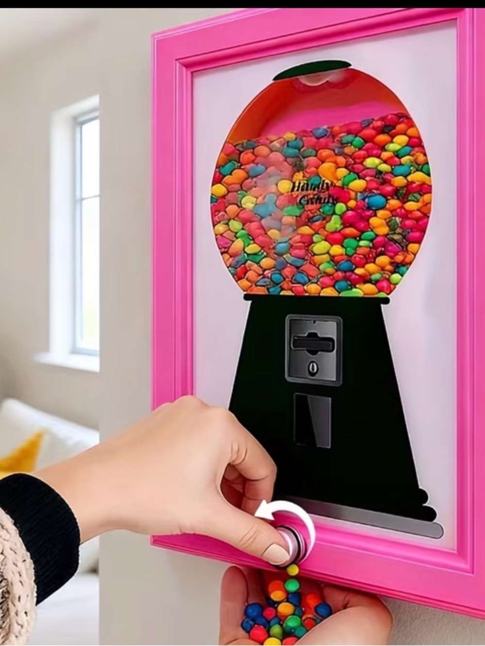 M&M'S Pink Gumball Machine Wall Decal